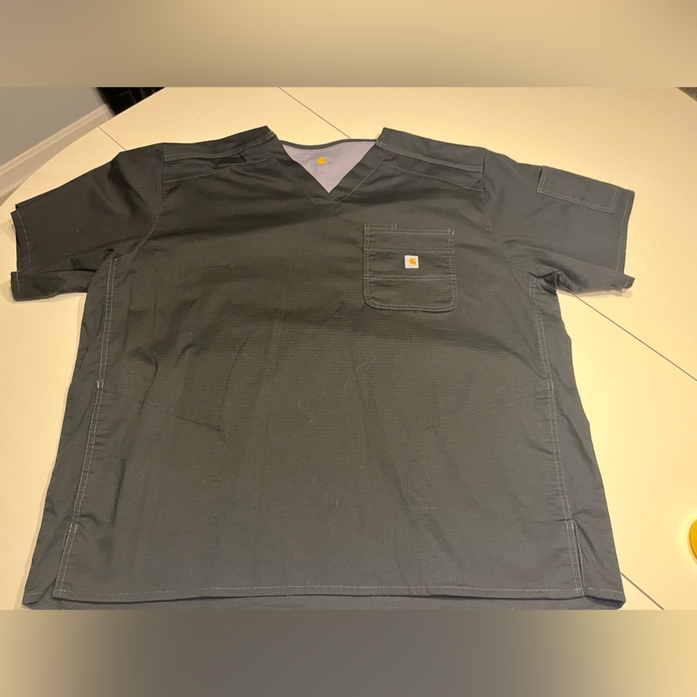 - Carhartt 2XL black scrub shirt healthcare nurse